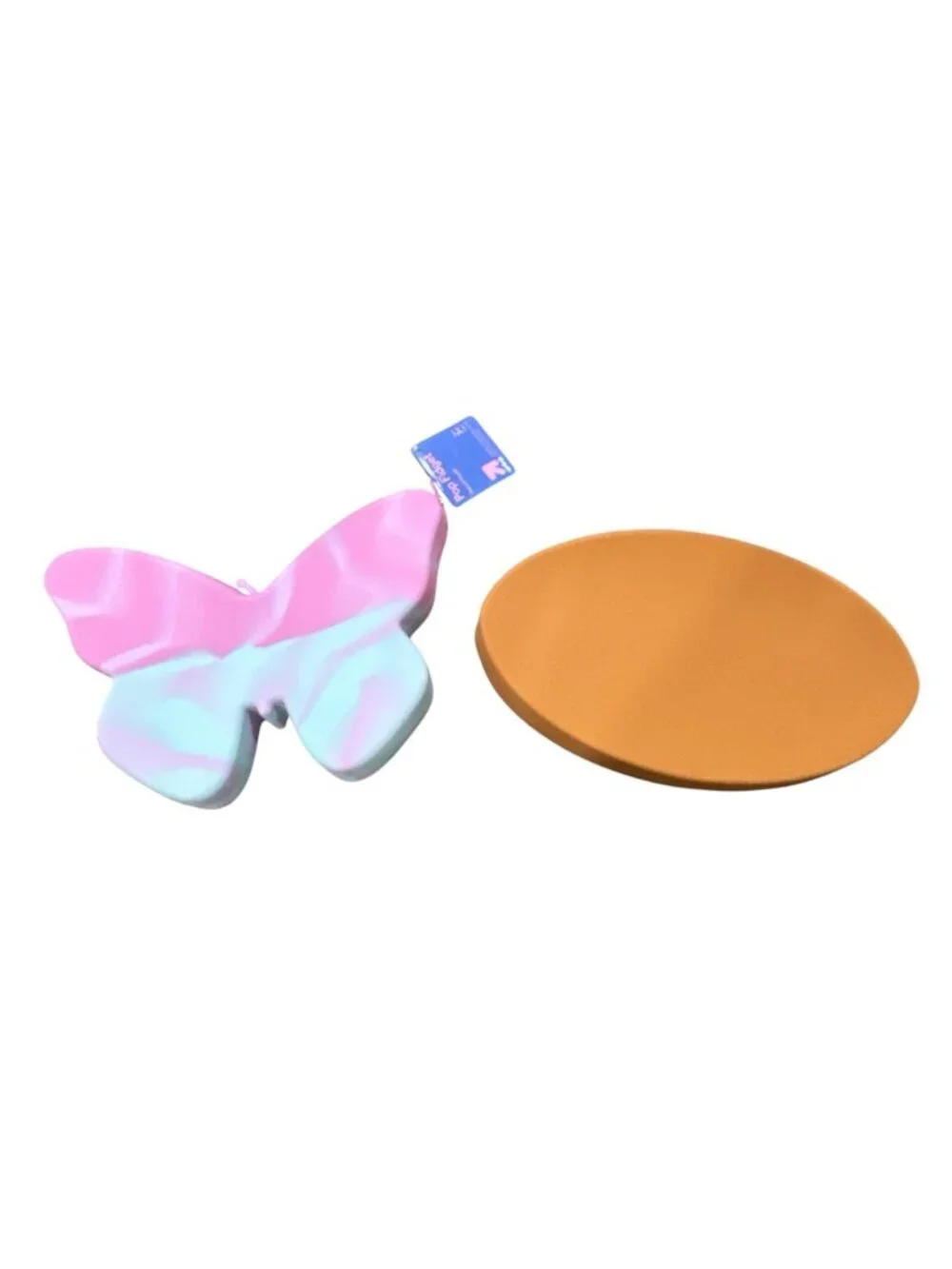 Pop Fidget Butterfly & Football Pencil Pouches For Kids Ages 3+ Silicone Multi-C